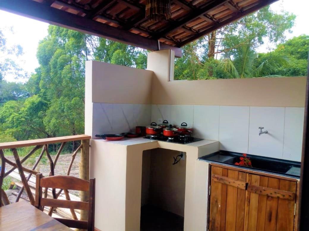 Paraíso da Falésia em Cumuruxatiba Villa Exterior foto